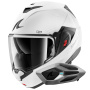Casque Flip Up Shark Oxo SP Lyne WSS + Kit Bluetooth Sena for Shark Mesh Solo