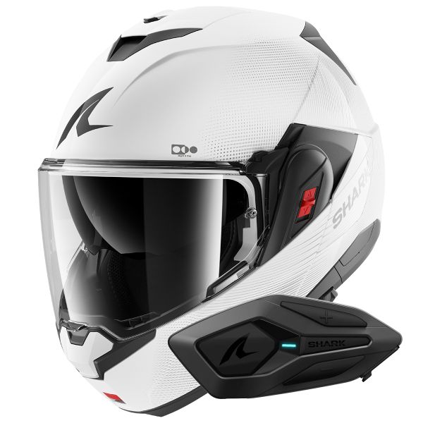 Flip Up Shark Oxo SP Lyne WSS + Kit Bluetooth Sena for Shark Solo