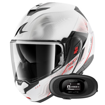 Casque Flip Up Shark Oxo Speed-Tech WRK + Kit bluetooth 5R Lite Solo Casque Flip Up Shark Oxo Speed-Tech WRK + Kit bluetooth 5R Lite Solo
