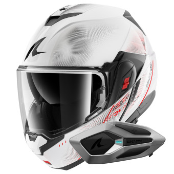 Casque Flip Up Shark Oxo Speed-Tech WRK + Kit Bluetooth Sena for Shark Mesh Solo Casque Flip Up Shark Oxo Speed-Tech WRK + Kit Bluetooth Sena for Shark Mesh Solo
