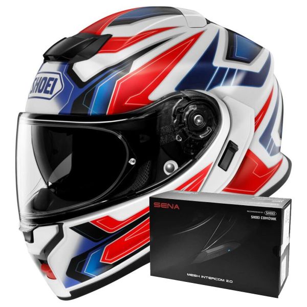 Flip Up Shoei Neotec 3 Anthem TC-10 + Intercom Sena SRL-03 Flip Up Shoei Neotec 3 Anthem TC-10 + Intercom Sena SRL-03