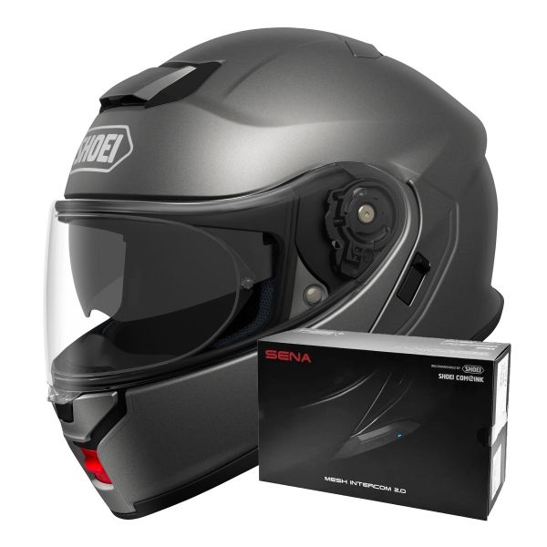 Flip Up Shoei Neotec 3 Anthracite + Intercom Sena SRL-03 Flip Up Shoei Neotec 3 Anthracite + Intercom Sena SRL-03