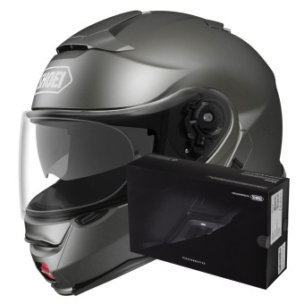 Flip Up Shoei Neotec II Anthracite + Intercom Sena SRL-Mesh