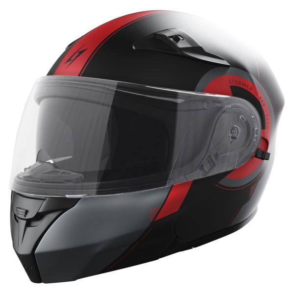 Flip Up Stormer Turn Rev Tech Red Metal Matt