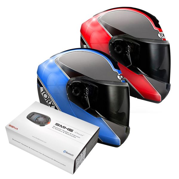 Flip Up Torx Neil 2 Trip Blue + Neil 2 Trip Red + KIt Bluetooth SMH5 Duo