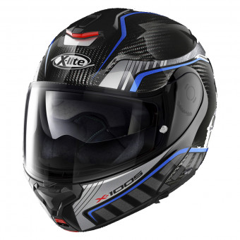 Casque Flip Up X-lite X-1005 Carbon Cheyenne N-Com Silver Blue 19 Casque Flip Up X-lite X-1005 Carbon Cheyenne N-Com Silver Blue 19