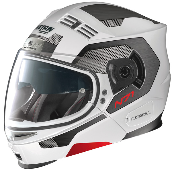 Flip Up Nolan N71 S2 Ncom White Mat 10