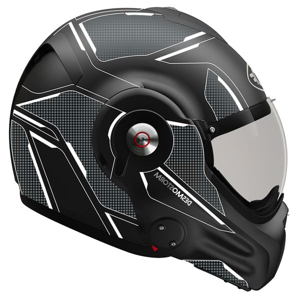 Flip Up Roof Desmo Storm Black Titanium Matt White