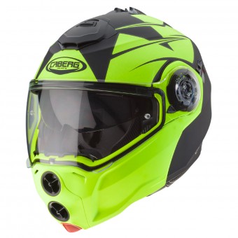 Flip Up Caberg Droid Patriot Matt Black Yellow