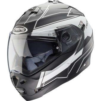 Flip Up Caberg Duke II Gravity Matt Black White