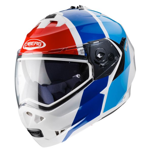 Flip Up Caberg Duke II Impact White Red Blue