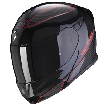 Scorpion Exo 920 Flux Black Red + Kit Bluetooth Sena SMH5 Solo