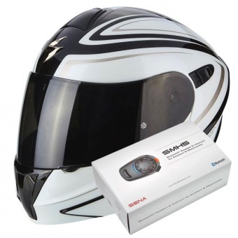 Flip Up Scorpion Exo 920 Ritzy Black White