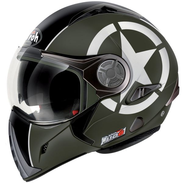 Flip Up Airoh J106 Shot Khaki