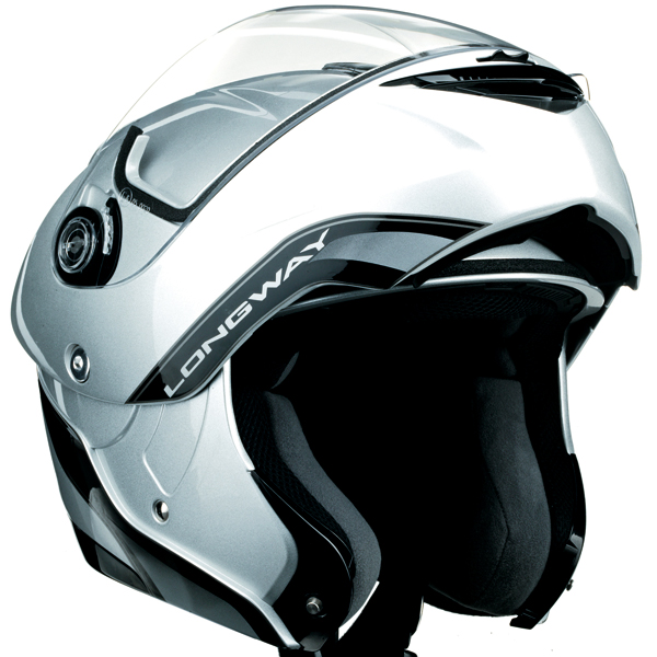 Flip Up AGV LongWay Silver