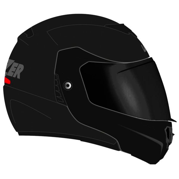 Flip Up Lazer Monaco Evo Droid Pure Black Matt