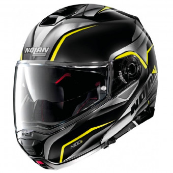 Casque Flip Up Nolan N100 5 Balteus N-Com Black Yellow 43 Casque Flip Up Nolan N100 5 Balteus N-Com Black Yellow 43