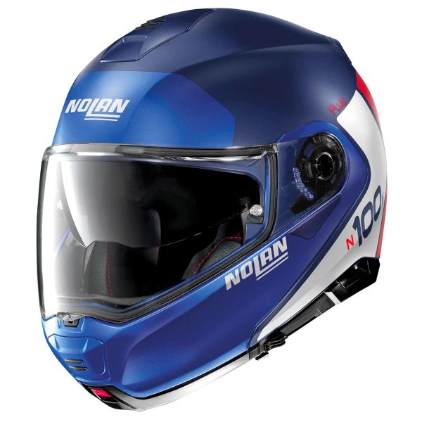 Flip Up Nolan N100 5 Plus Distinctive N-Com Flat Imperator Blue 29