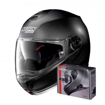 Flip Up Nolan N100 5 Special N-Com Black Graphite 9