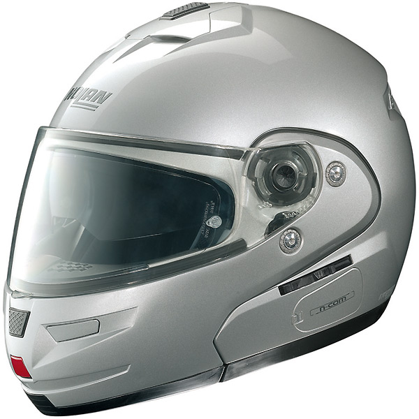 Flip Up Nolan N103 Classic N-COM Platinum Silver 1