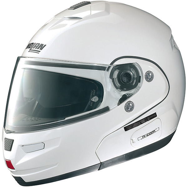 Flip Up Nolan N103 Classic N-COM Metal White 5