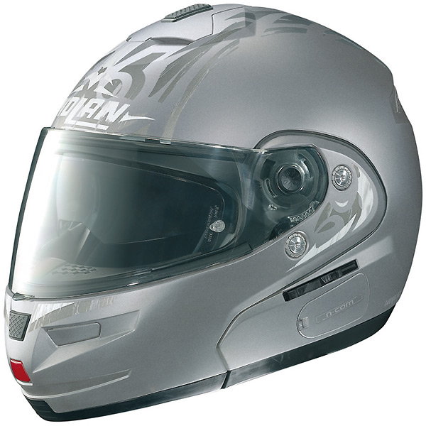 Flip Up Nolan N103 Target N-COM Flat Artic Grey 14