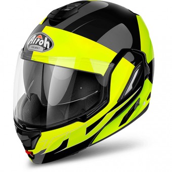 Casque Flip Up Airoh Rev Fusion Yellow Casque Flip Up Airoh Rev Fusion Yellow