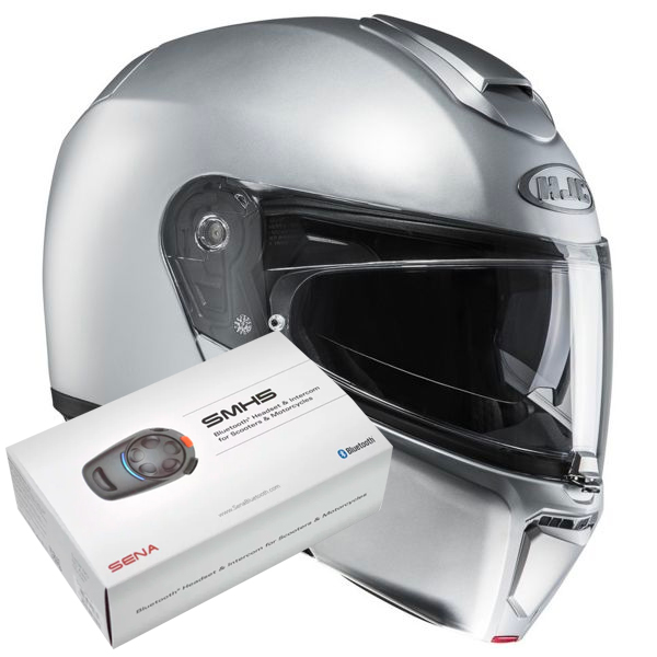 Flip Up HJC RPHA 90 Semi Flat Silver