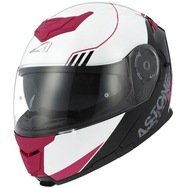 Flip Up Astone RT 1200 Upline Pink Red Flip Up Astone RT 1200 Upline Pink Red