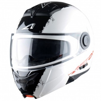 Flip Up Astone RT 800 Stripes White Black
