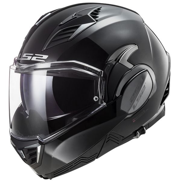 LS2 Valiant II Black FF900 + Kit Bluetooth 5S Solo