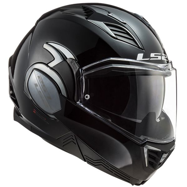 LS2 Valiant II Black FF900 + Kit Bluetooth 5S Solo