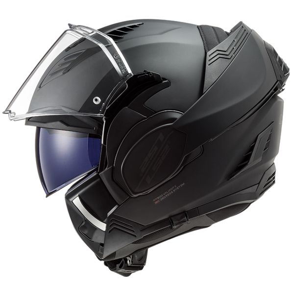 LS2 Valiant II Noir Matt Black FF900 + Kit Bluetooth 5S Solo