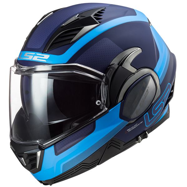 LS2 Valiant II Orbit Matt Blue FF900 + Kit Bluetooth SMH5 Solo