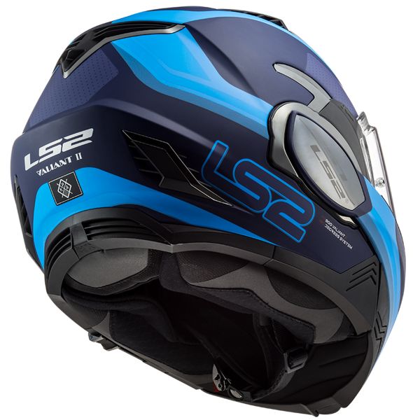LS2 Valiant II Orbit Matt Blue FF900 + Kit Bluetooth SMH5 Solo