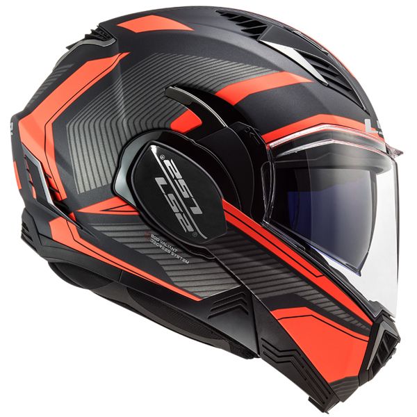 LS2 Valiant II Revo Matt Titanium Orange FF900 + Kit Bluetooth 5S Solo