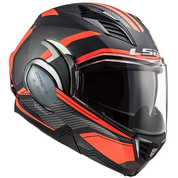 LS2 Valiant II Revo Matt Titanium Orange FF900 + Kit Bluetooth 5S Solo