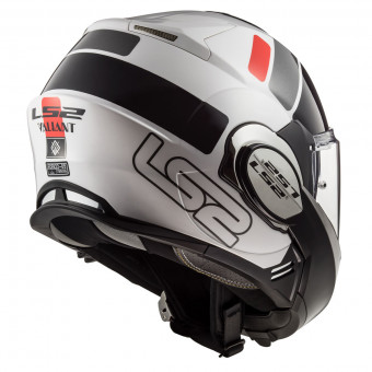LS2 Valiant Prox White Red FF399 + Linkin Ride Pal III