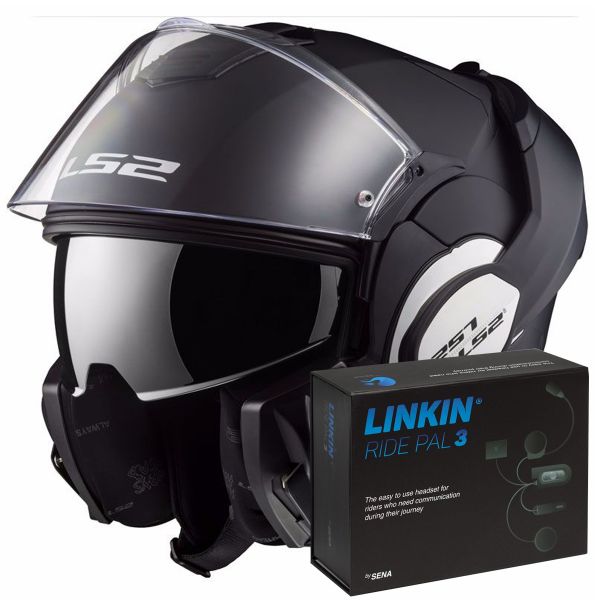 Flip Up LS2 Valiant Solid Matt Black FF399