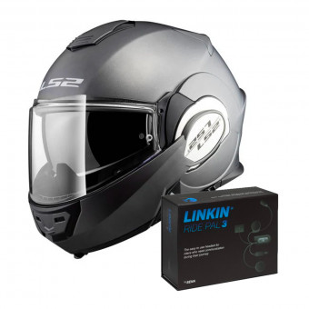 Flip Up LS2 Valiant Solid Matt Titanium FF399