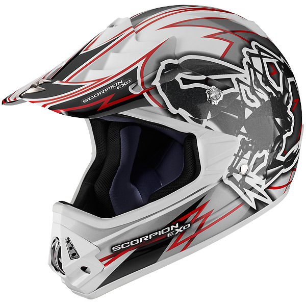 Motorcycle Helmet Scorpion VX-17 Air Bugster Black Red
