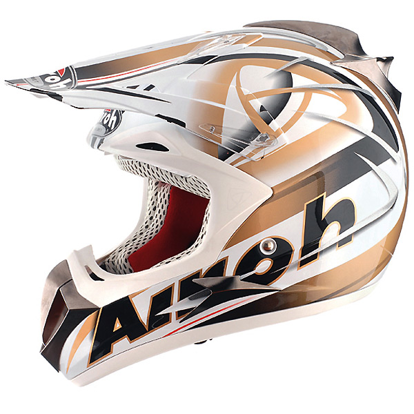 Motorcycle Helmet Airoh Dome Deco Clean Dore DOCD