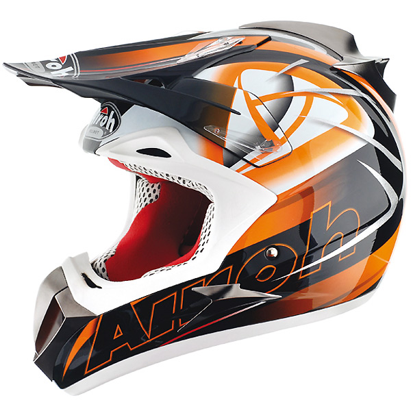 Motorcycle Helmet Airoh Dome Deco Clean Orange DOCO