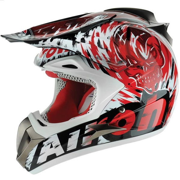 Motorcycle Helmet Airoh Dome Squad Red DOSR