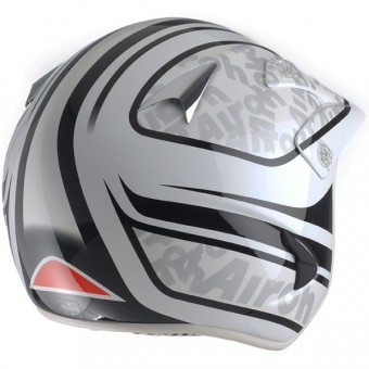 Airoh Rock Carbon Kevlar Words White RKWB