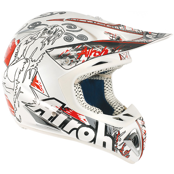 Motorcycle Helmet Airoh Stelt Deco View White SDVB