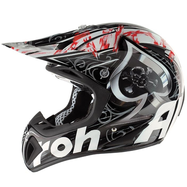 Motorcycle Helmet Airoh Stelt Deco Moon Racer