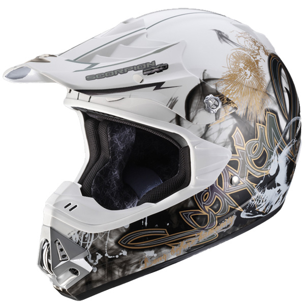 Motorcycle Helmet Scorpion VX-17 Air Eternity Cameleon White