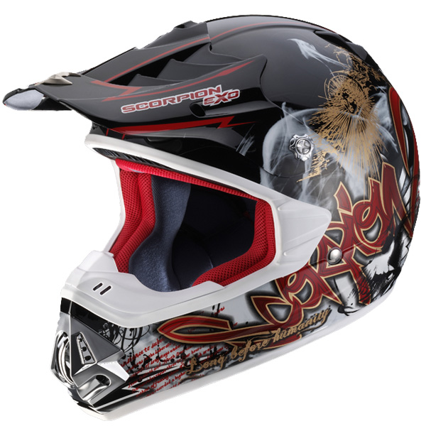 Motorcycle Helmet Scorpion VX-17 Air Eternity Black Red