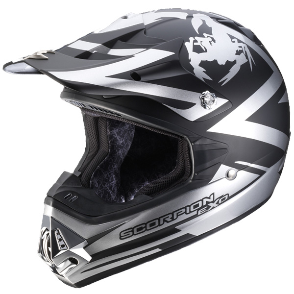 Motorcycle Helmet Scorpion VX-17 Air Smasher Black Hypersilver